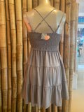 ‘Layla’ Lace Mini Dress in Ash Mocha