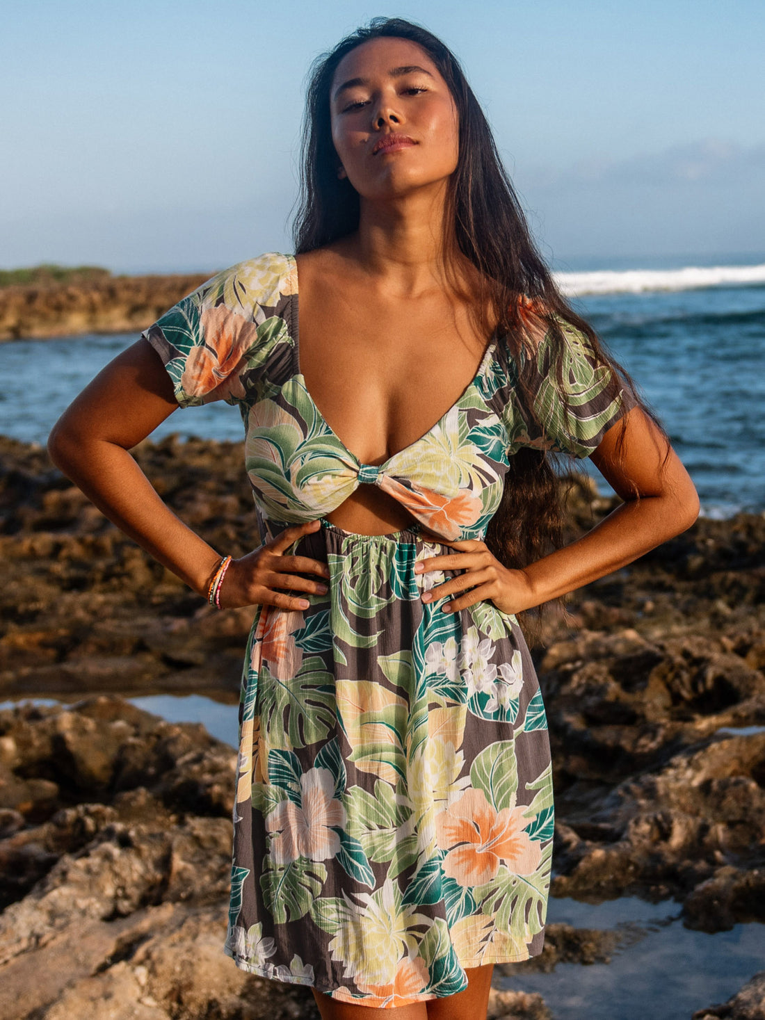 beach bunny dresses Broderie Anglaise Shirred Ruffle Bandeau Summer Dress White – Styledup.co.uk main image 0