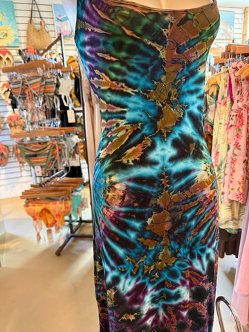 ‘Good Vibrations’ Maxi Dress (Ocean Blue)