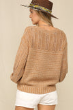Contrast Knit Detail Sweater