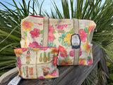 Sun n’ Sand ®️ ‘Seychelles’ Tahiti Flowers Travel Bag La Isla