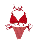 ‘Gingham Red’ Bikini Set