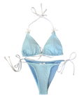 ‘Gingham Blue’ Bikini Set