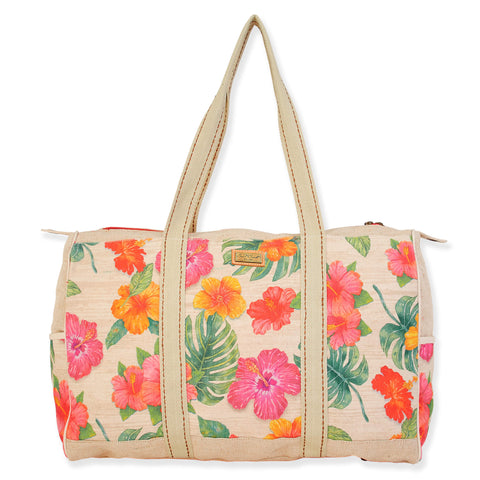 Sun n’ Sand ®️ ‘Seychelles’ Tahiti Flowers Travel Bag La Isla